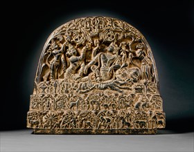Shiva's Family on Mount Kailasa, 14th-15th century. Creator: Unknown.