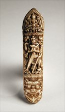 Apron Plaque with Chakrasamvara and Vajravarahi, 15th century. Creator: Unknown.