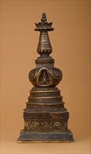 Stupa (Tibetan: Chöten) with Relics (image 1 of 2), 15th century. Creator: Unknown.