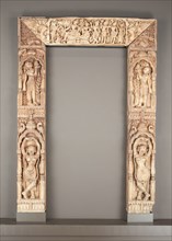 Door Frame with the Coronation of Rama, 18th century. Creator: Unknown.