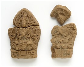 Pair of Votive Tablets with a Buddhist Deity, 18th-19th century. Creator: Unknown.