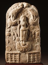 Shri Lakshmi Lustrated by Elephants (Gaja-Lakshmi), 1st century BC. Creator: Unknown.