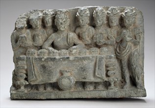 The Distribution of the Buddha's Relics, 2nd-3rd century. Creator: Unknown.