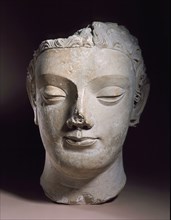 Head of Buddha Shakyamuni, 4th century. Creator: Unknown.