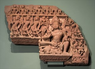 Lintel with Shiva and Subsidiary Deities, between c.850 and c.900. Creator: Unknown.