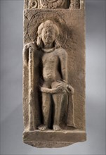 Doorjamb with a Divine Guardian, Late 5th century. Creator: Unknown.