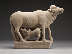Cow and Calf, Late 7th century. Creator: Unknown.