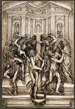 Plaque with The Flagellation of Christ, c.1560. Creator: Workshop of Guglielmo della Porta.