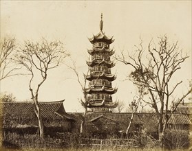 Shanghai Pagoda, 1860. Creator: Felice Beato.