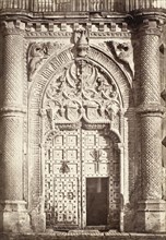 Portal, Mendoza Palace, Guadalajara, 1856. Creator: Charles Clifford.