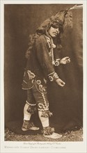 Warrior's Scalp Head-Dress-Cowichan, 1912. Creator: Edward Sheriff Curtis.