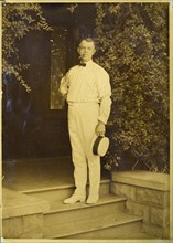 My Father. E. Curtis, inventor of Gold Tone Process, at Our Home In Seattle, 1880s, (1920s). Creator: Edward Sheriff Curtis.