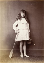 Xie Kitchin with Bucket and Spade, Taken in 1873. Creator: Lewis Carroll.