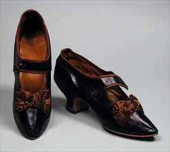 Pair of Woman’s Bar Shoes, between c.1880 and c.1885. Creator: Unknown.