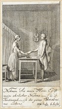 Plate 8 for Schiller's 'Intrigue and Love', 1785. Creator: Daniel Nikolaus Chodowiecki.