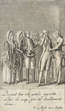 Plate 12 for C. L. Bretzner's 'The Marriage Broker', 1784. Creator: Daniel Nikolaus Chodowiecki.