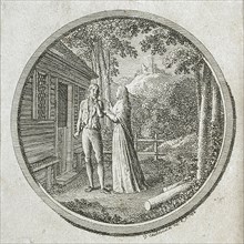 Title Page and Vignette for La Fontaine's 'Klara Du Plessis', 1794. Creator: Daniel Nikolaus Chodowiecki.