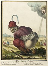 Recueil des modes de la cour de France, 'Marchand Foirin' (image 1 of 2), Bound 1703-1704. Creator: Henri Bonnart.