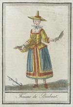 Costumes de Différents Pays, 'Femme du Brabant', c1797. Creators: Jacques Grasset de Saint-Sauveur, LF Labrousse.