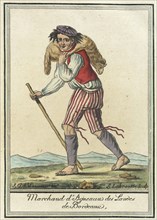 Costumes de Différent Pays, 'Marchand d'Agneaux des Landes de Bordeaux', c1797. Creators: Jacques Grasset de Saint-Sauveur, LF Labrousse.