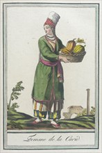Costumes de Différents Pays, 'Femme de la Carie', c1797. Creators: Jacques Grasset de Saint-Sauveur, LF Labrousse.