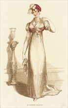 Fashion Plate (Evening Dress), 1813. Creator: John Bell.