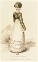Fashion Plate (Blucher Bonnet & Spencer), 1814. Creator: John Bell.