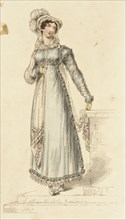 Fashion Plate (Austrian Hat & Pelisse Dress), 1815. Creator: John Bell.