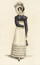 Fashion Plate (Parisian Carriage Dress), 1819. Creator: John Bell.