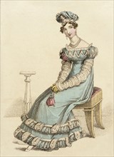 Fashion Plate (Dinner Dress), 1822. Creator: John Bell.