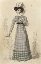 Fashion Plate (Walking Dress), 1822. Creator: John Bell.