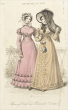Fashion Plate (Morning Dress and Promenade Costume), 1822. Creator: John Bell.