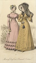 Fashion Plate (Morning Dress and Promenade Costume), 1822. Creator: John Bell.