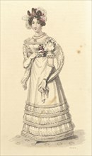 Fashion Plate (Evening Party Dress), 1824. Creator: John Bell.