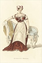 Fashion Plate (Evening Dress), 1812. Creator: John Bell.