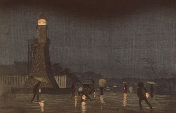 May Evening on Kudanzaka, 1880. Creator: Kobayashi Kiyochika.