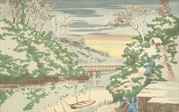 Snow at Ochanomizu, 1880. Creator: Kobayashi Kiyochika.