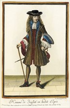 Recueil des modes de la cour de France, 'Homme de Qualité en Habit d'Epée', 1687. Creator: Nicolas Arnoult.