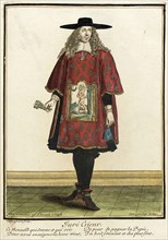 Recueil des modes de la cour de France, 'Juré Crieur', between circa 1678 and circa 1693. Creator: Nicolas Bonnart.