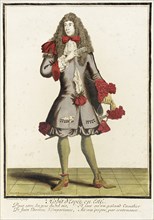 Recueil des modes de la cour de France, 'Habit d'Espée en Esté' (image 1 of 2), c1678. Creator: Nicolas Bonnart.