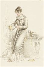 Fashion Plate (Carriage Dress), 1811. Creator: Rudolph Ackermann.