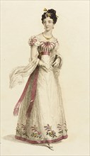 Fashion Plate (Ball Dress), 1825. Creator: Rudolph Ackermann.