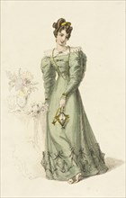 Fashion Plate (Morning Dress), 1826. Creator: Rudolph Ackermann.
