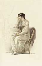 Fashion Plate (Opera Dress), 1814. Creator: Rudolph Ackermann.