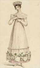 Fashion Plate (Evening Dress), 1817. Creator: Rudolph Ackermann.