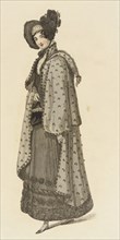 Fashion Plate (Carriage Dress), 1818. Creator: Rudolph Ackermann.