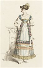 Fashion Plate (Fancy Ball Dress), 1820. Creator: Rudolph Ackermann.