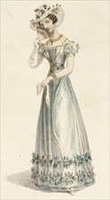 Fashion Plate (Evening Dress), 1825. Creator: Rudolph Ackermann.