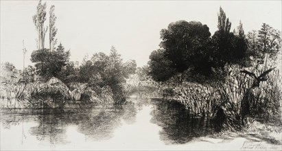Shere Mill Pond, No. II (Large Plate), 1860. Creator: Francis Seymour Haden.