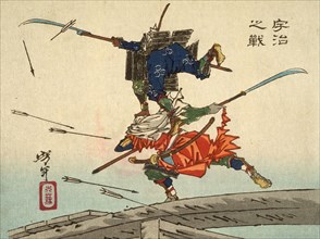 The Battle at Uji Bridge, 1882. Creator: Tsukioka Yoshitoshi.